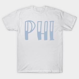Light Blue Phi Letter T-Shirt